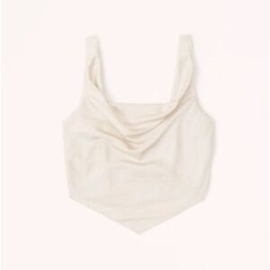 NWT - Abercrombie Draped Cowl Neck Tank Top